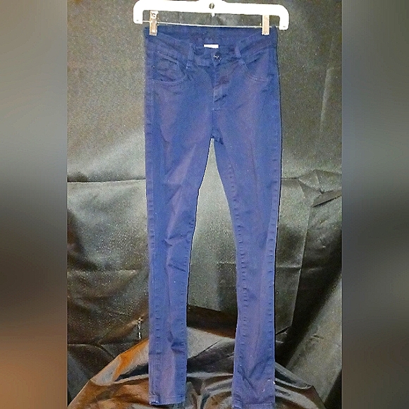 Navy blue stretch jeans sz 10 - Picture 1 of 4